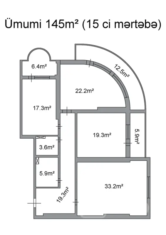 Satılır 3 otaqlı yeni tikili 120 m²