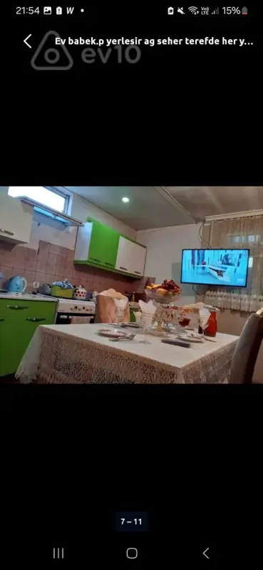 Kirayə verilir 2 otaqlı həyət evi 50 m²