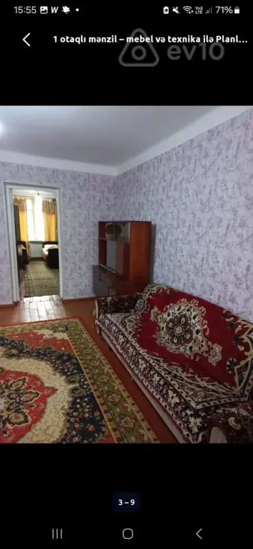 Kirayə verilir 2 otaqlı köhnə tikili 58 m²