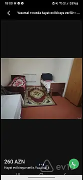 Kirayə verilir 1 otaqlı həyət evi 40 m² — Bakı, Yasamal 1 otaq 40.00 m²