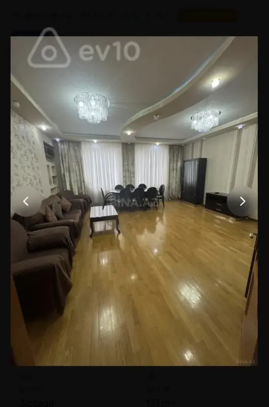 Kirayə verilir 3 otaqlı yeni tikili 131 m²