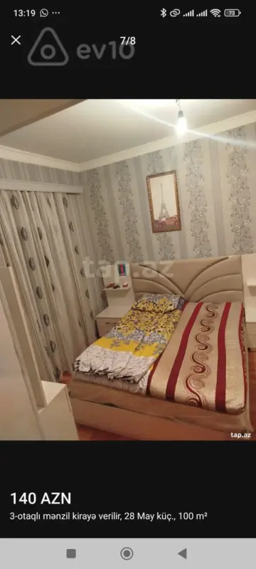 Kirayə verilir 3 otaqlı köhnə tikili 100 m²