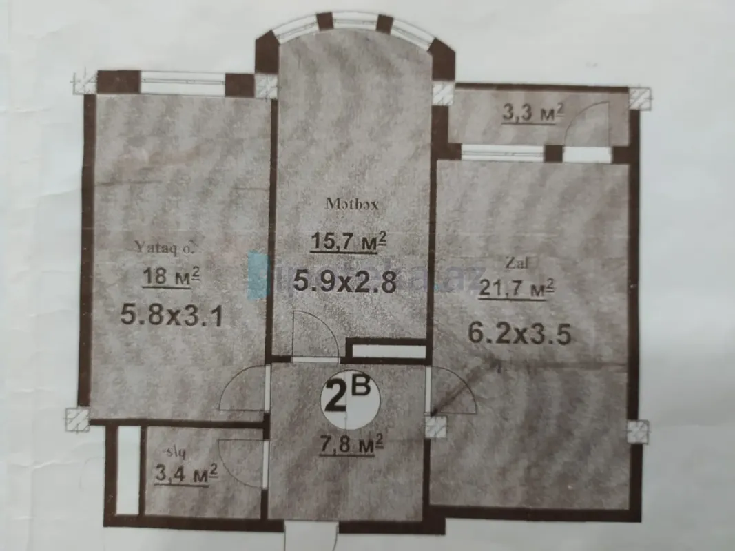 Satılır 3 otaqlı yeni tikili 70 m²