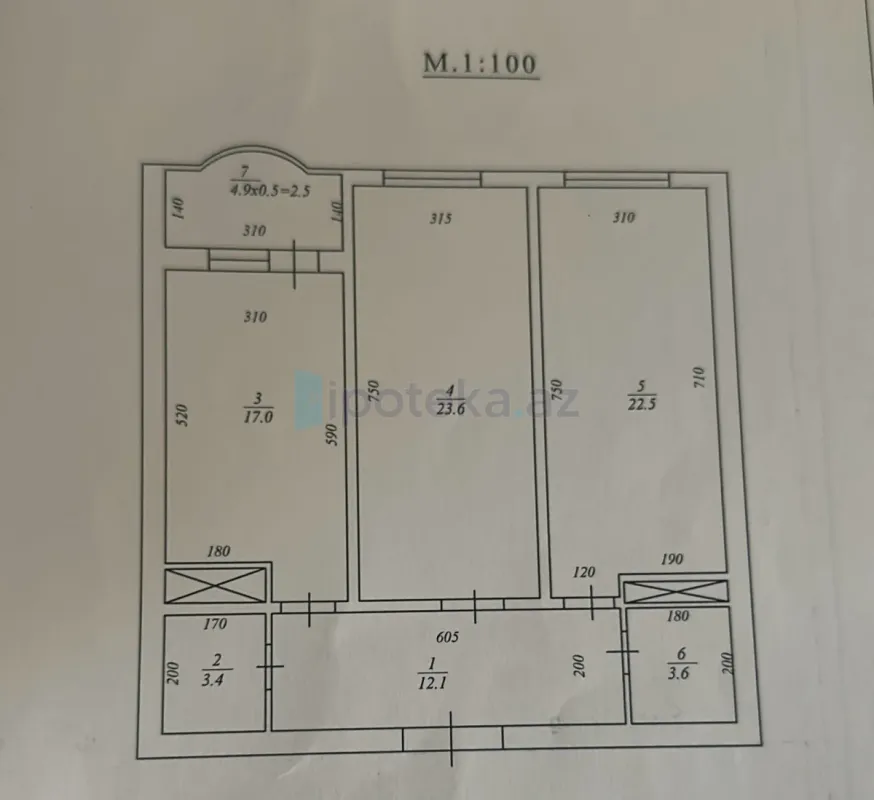 Satılır 3 otaqlı yeni tikili 105 m²