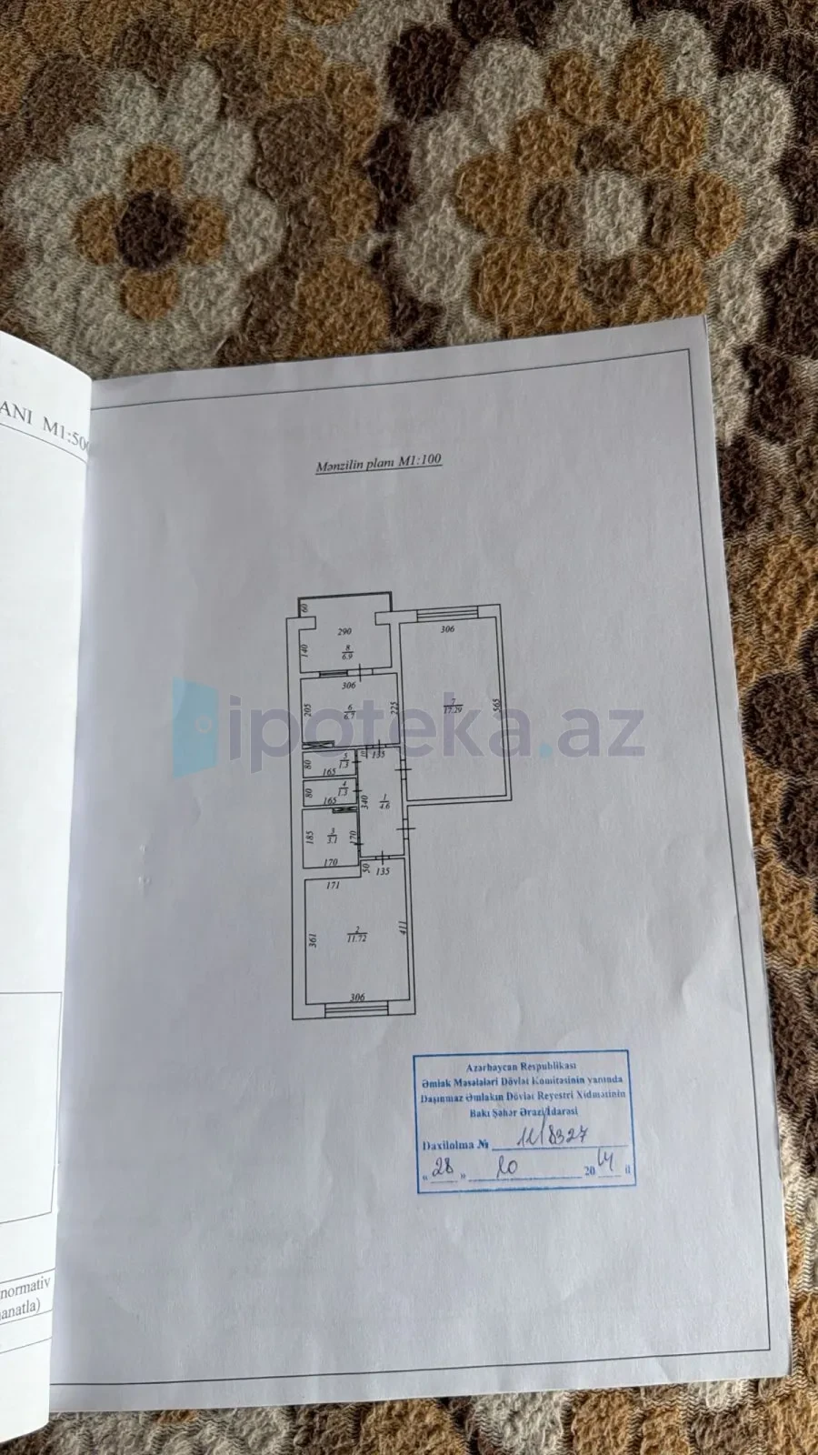 Satılır 2 otaqlı köhnə tikili 50 m²