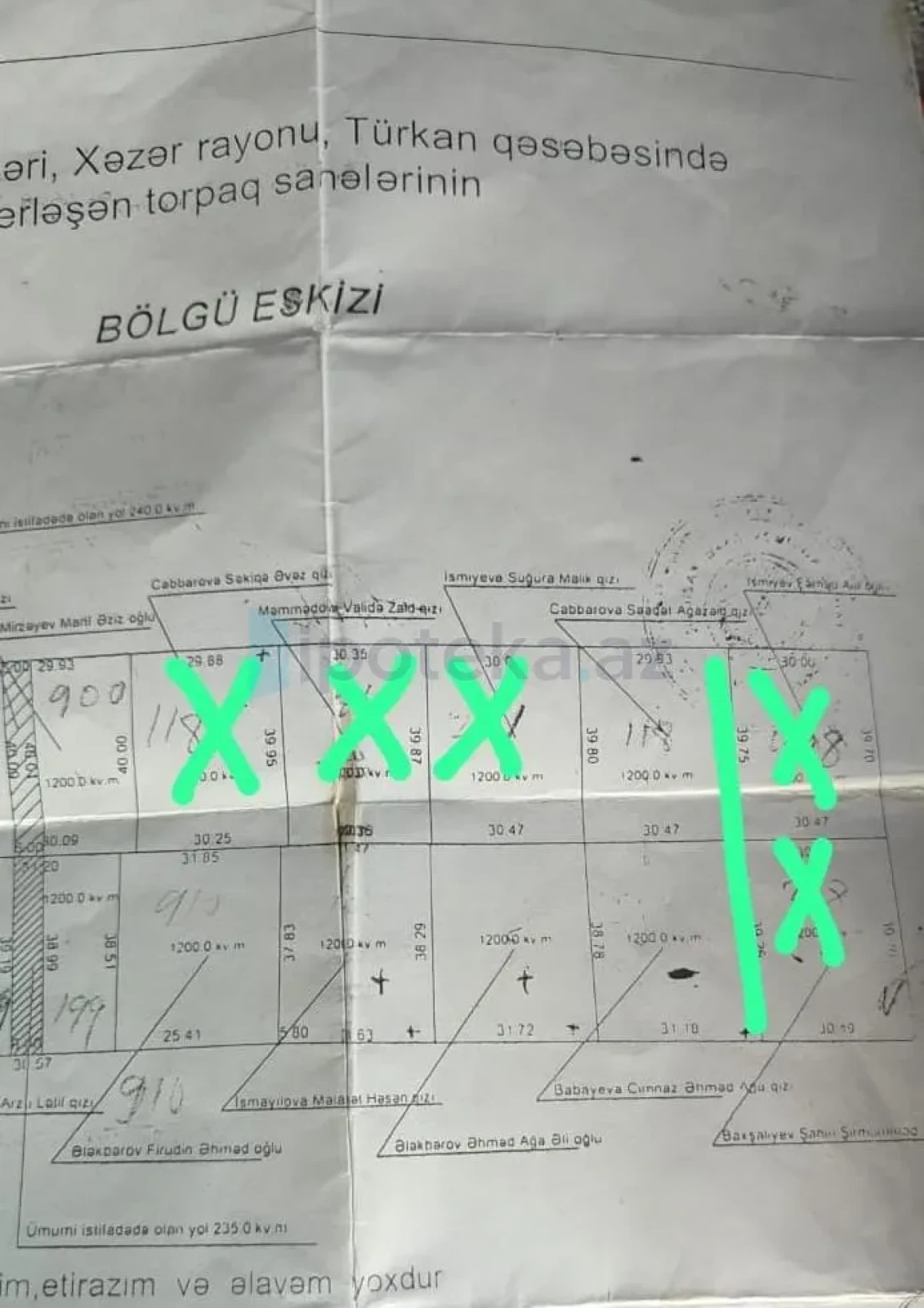 Satılır torpaq sahəsi