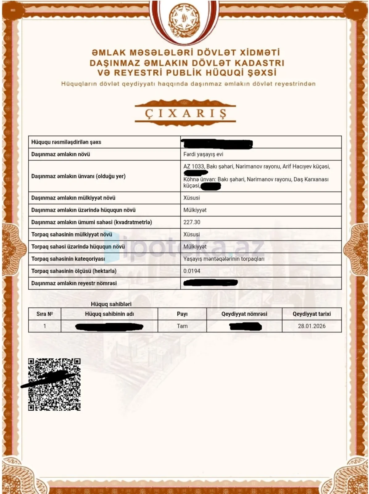 Satılır 9 otaqlı obyekt 230 m²