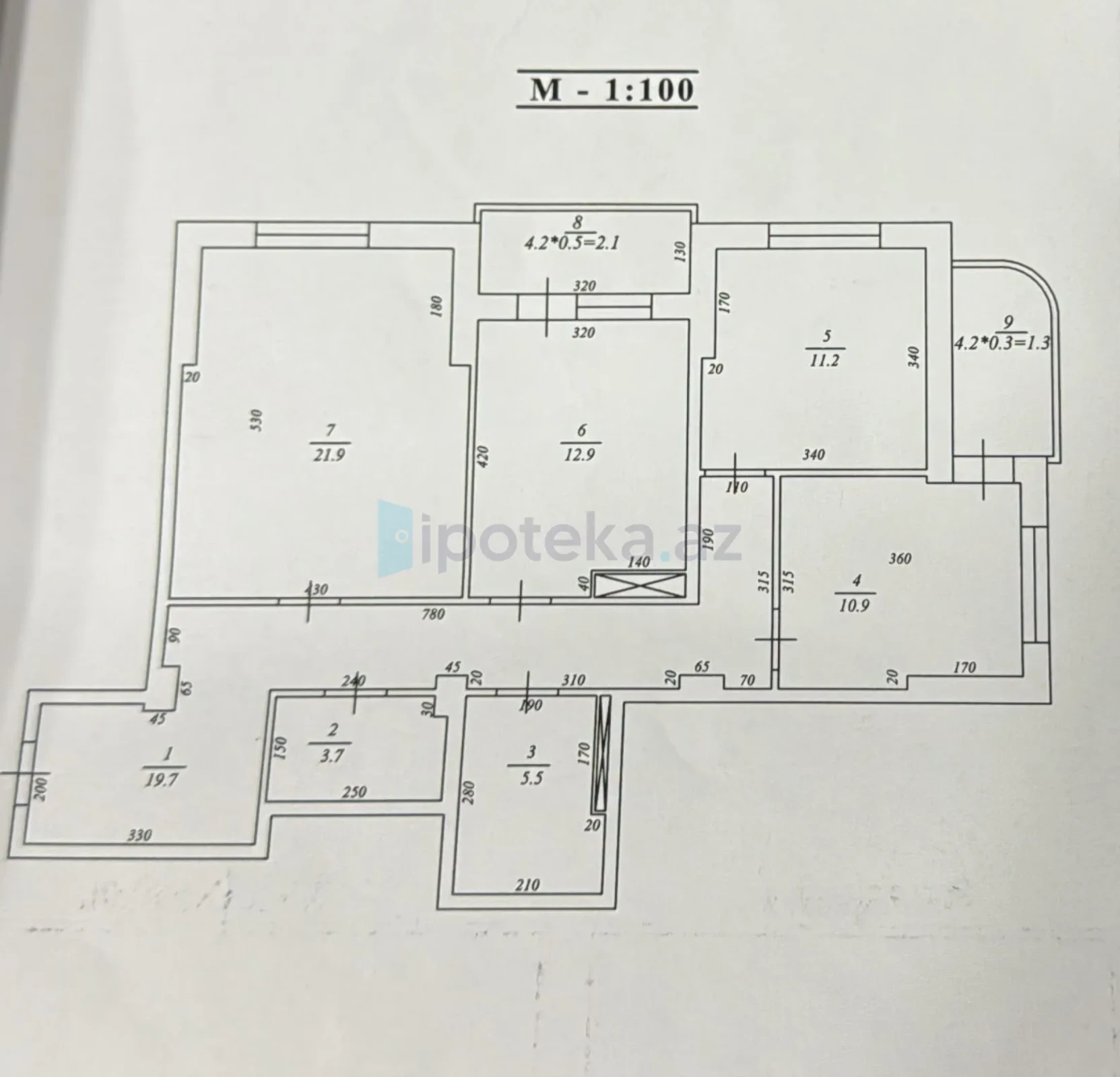 Satılır 3 otaqlı yeni tikili 115 m²