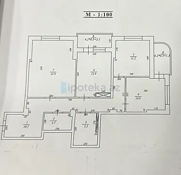 Satılır 3 otaqlı yeni tikili 115 m²