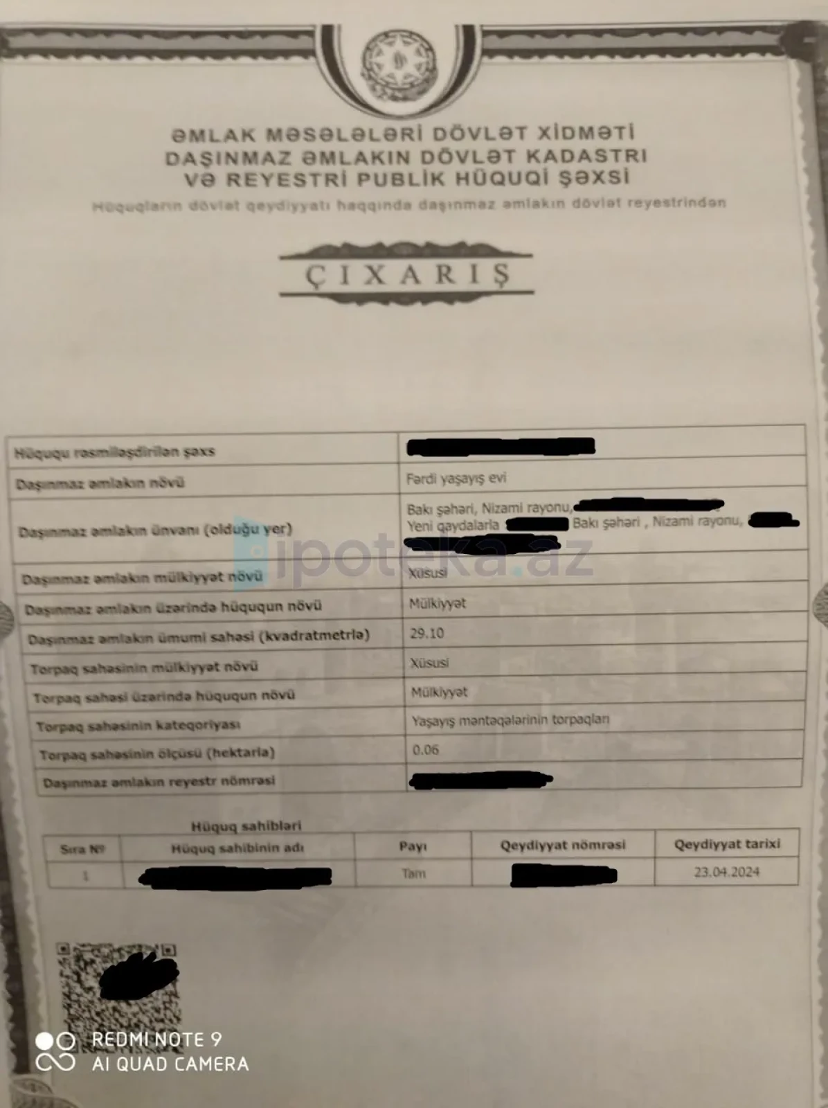 Satılır torpaq sahəsi