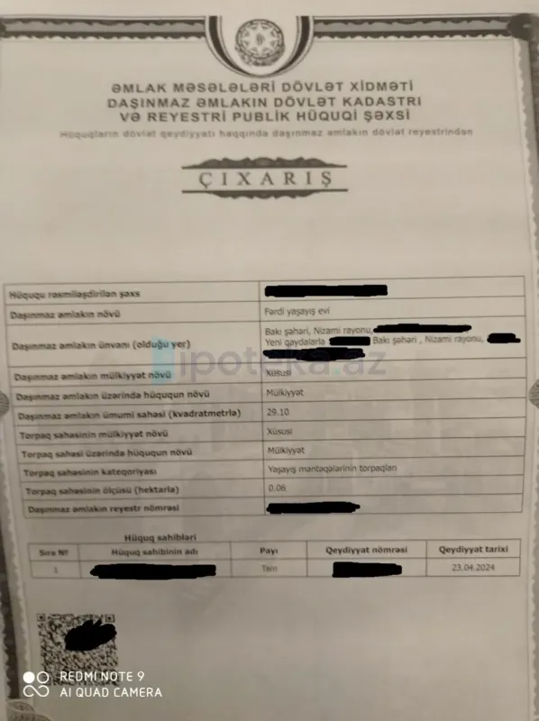 Satılır torpaq sahəsi