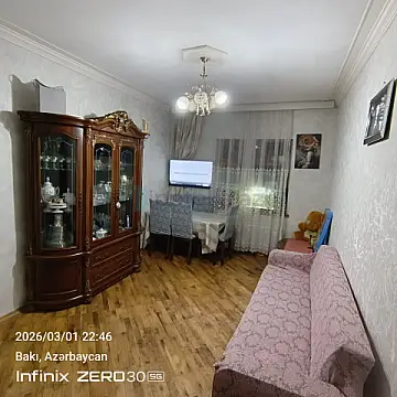 Satılır 2 otaqlı köhnə tikili 65 m² — Bakı, Yeni Günəşli 2 otaq 65.00 m²