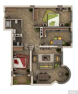 Satılır 3 otaqlı yeni tikili 122.1 m²