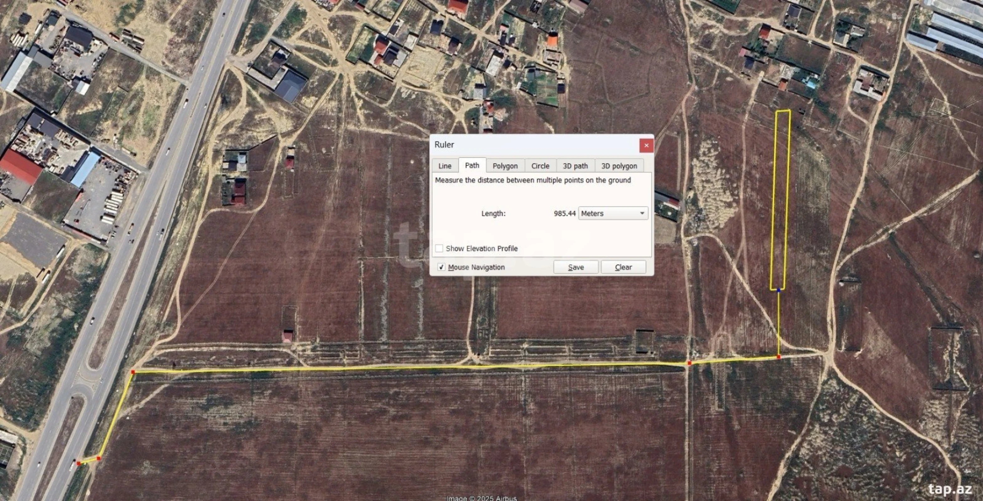 Satılır torpaq sahəsi