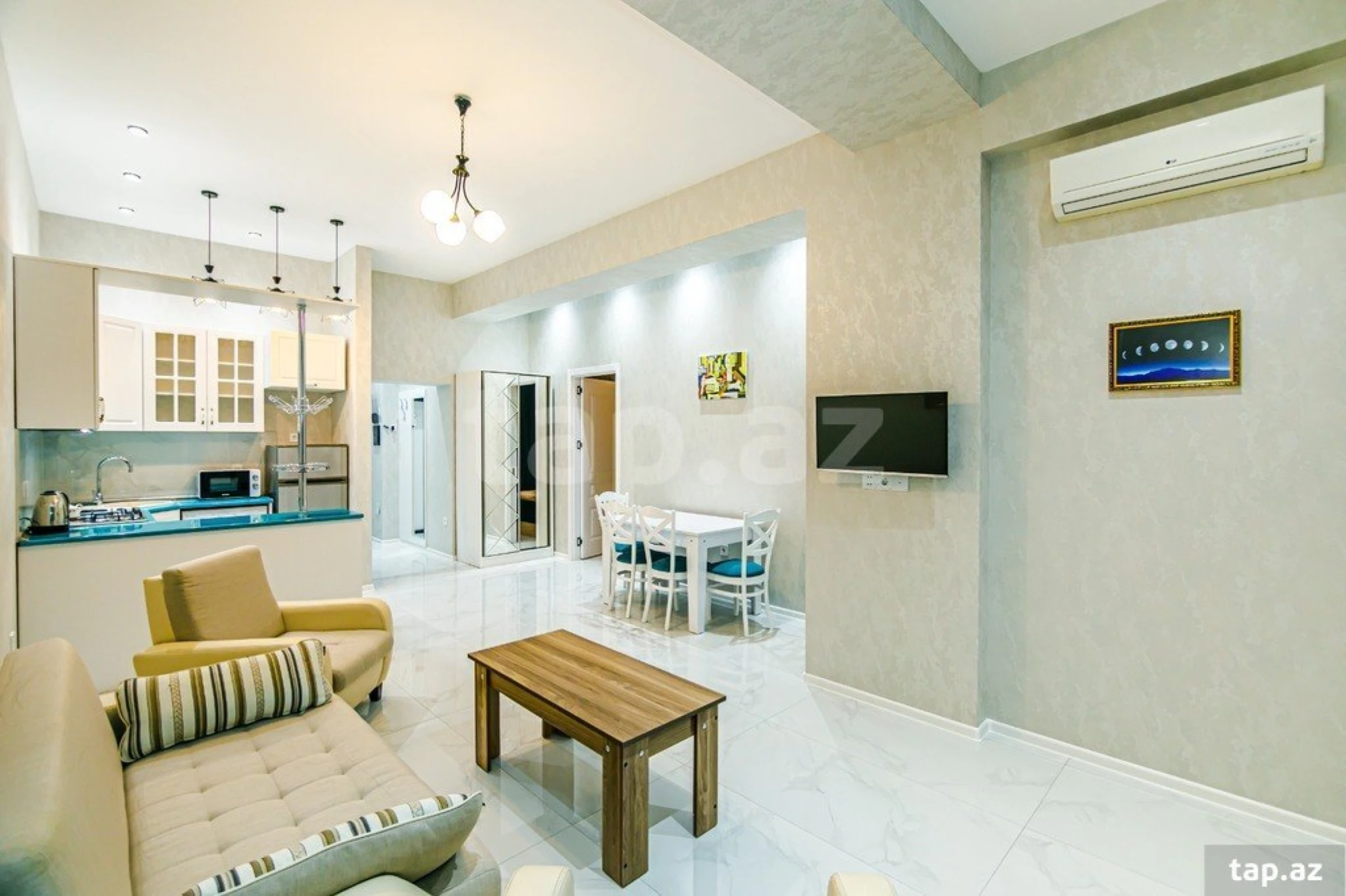 Kirayə verilir 2 otaqlı yeni tikili 80 m²