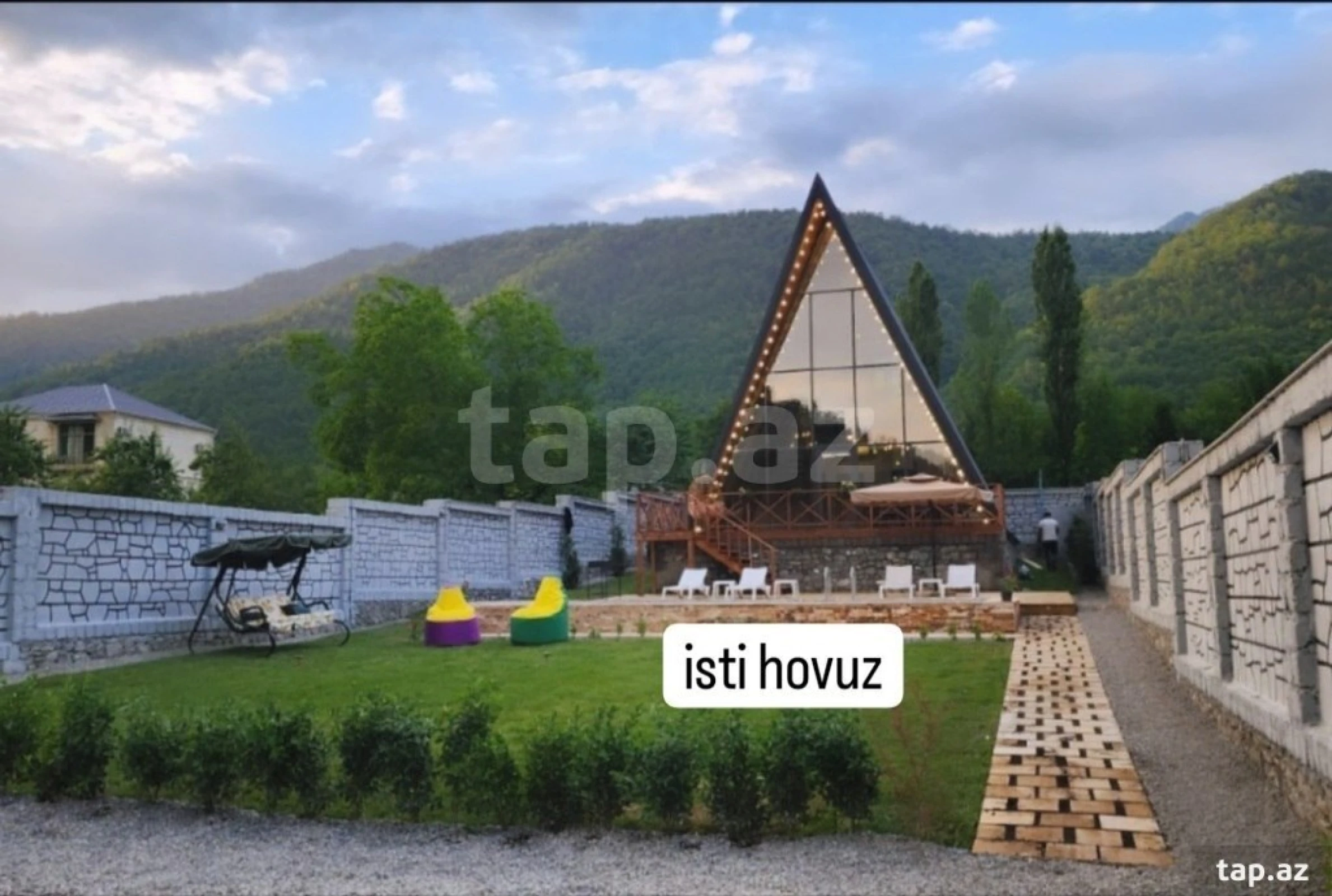 Kirayə verilir 3 otaqlı həyət evi