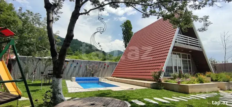Kirayə verilir 4 otaqlı həyət evi 190 m² — Qəbələ 4 otaq 190.00 m²