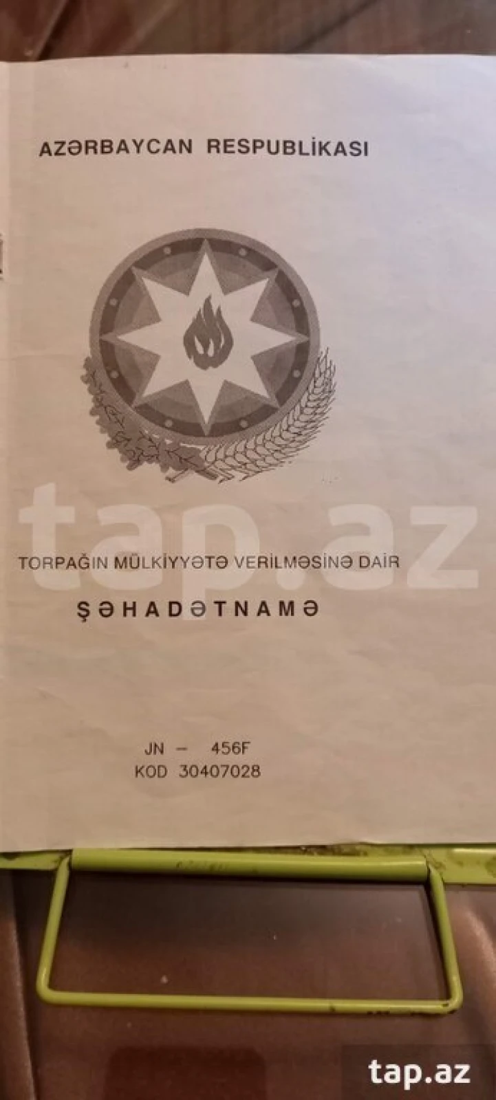 Satılır torpaq sahəsi