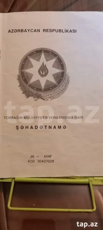 Satılır torpaq sahəsi