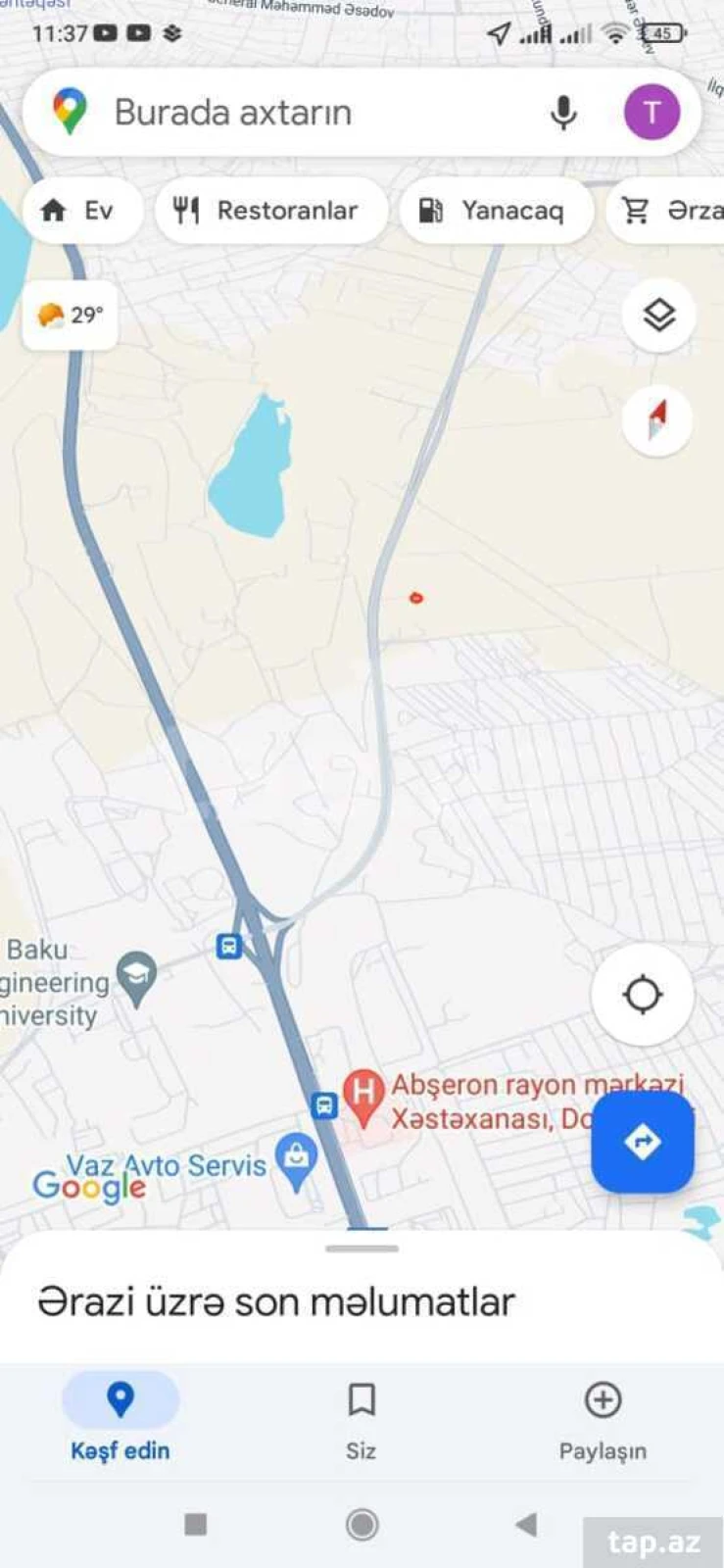 Satılır torpaq sahəsi