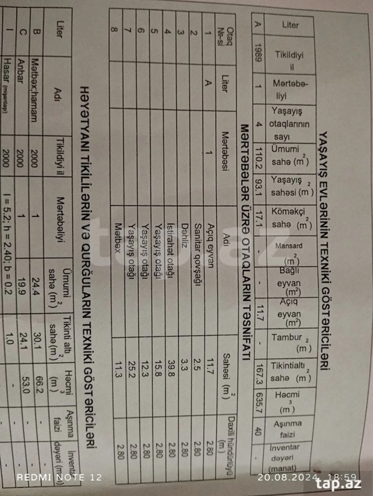 Satılır 4 otaqlı həyət evi