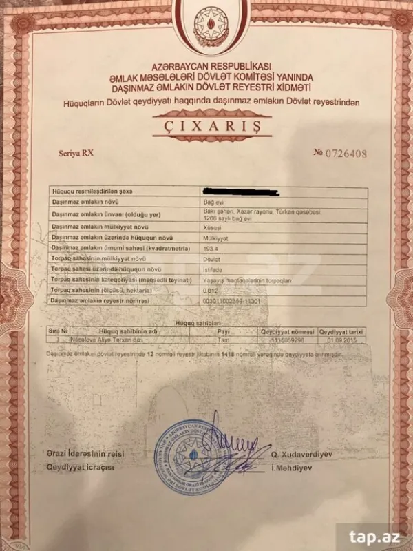 Satılır 5 otaqlı həyət evi