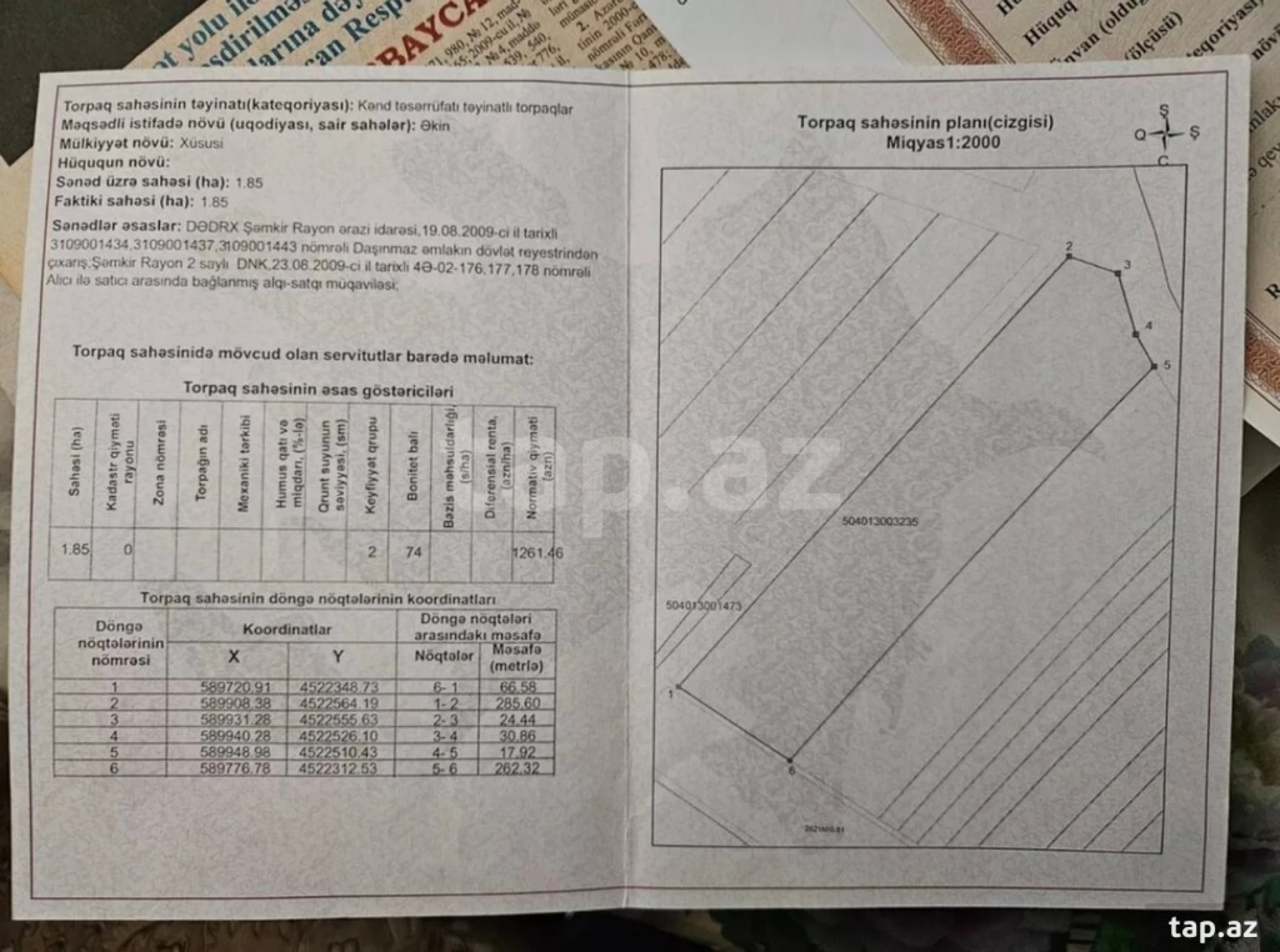 Satılır torpaq sahəsi