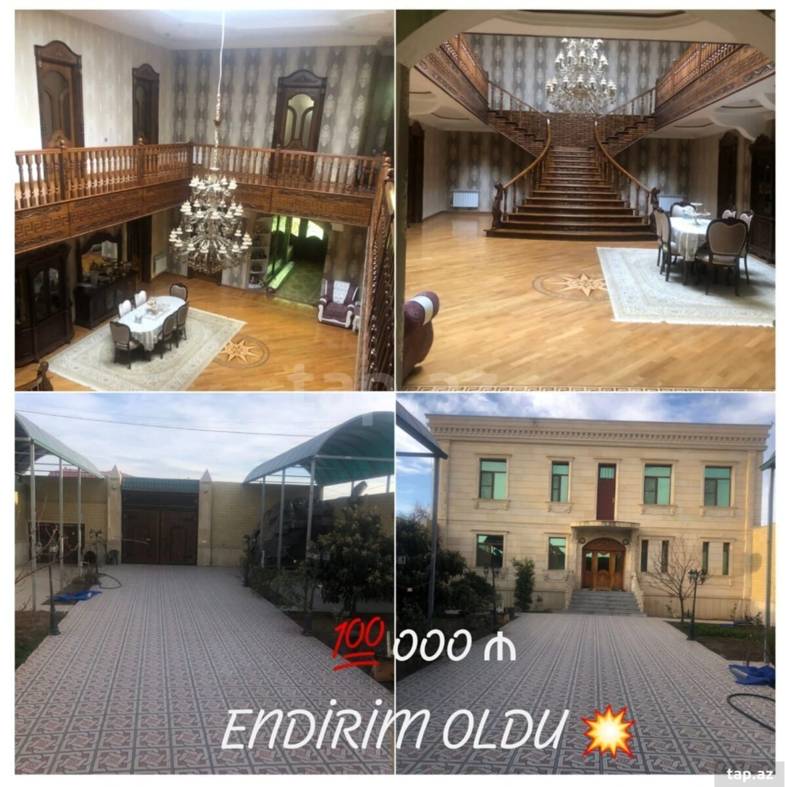 Satılır 8 otaqlı həyət evi