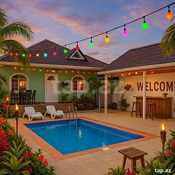 Kirayə verilir 2 otaqlı həyət evi 60 m² — Qəbələ 2 otaq 60.00 m²