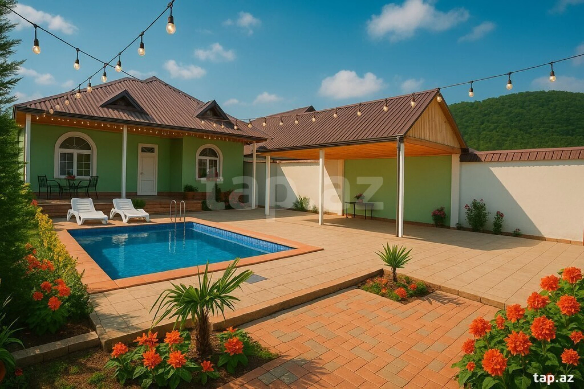 Kirayə verilir 2 otaqlı həyət evi 60 m²