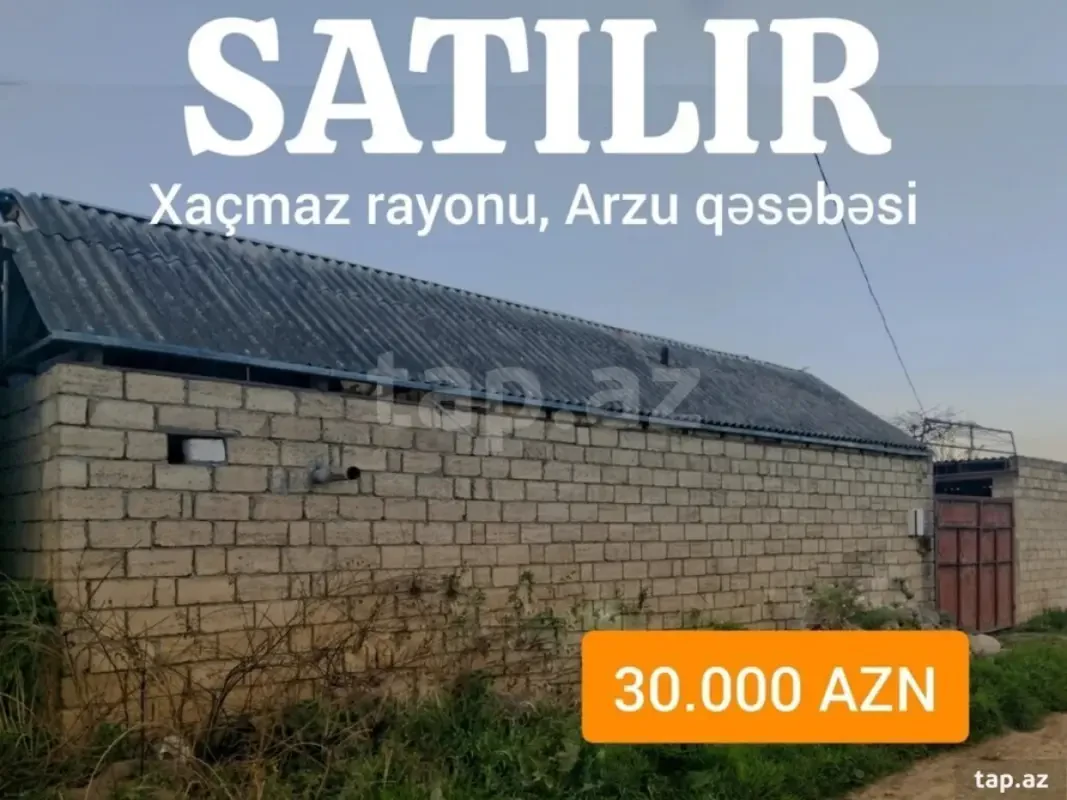 Satılır 2 otaqlı həyət evi 60 m²