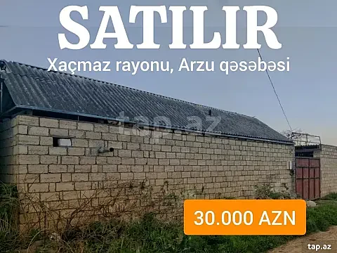 Satılır 2 otaqlı həyət evi 60 m² — Xaçmaz 2 otaq 60.00 m²