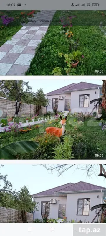 Kirayə verilir 3 otaqlı həyət evi