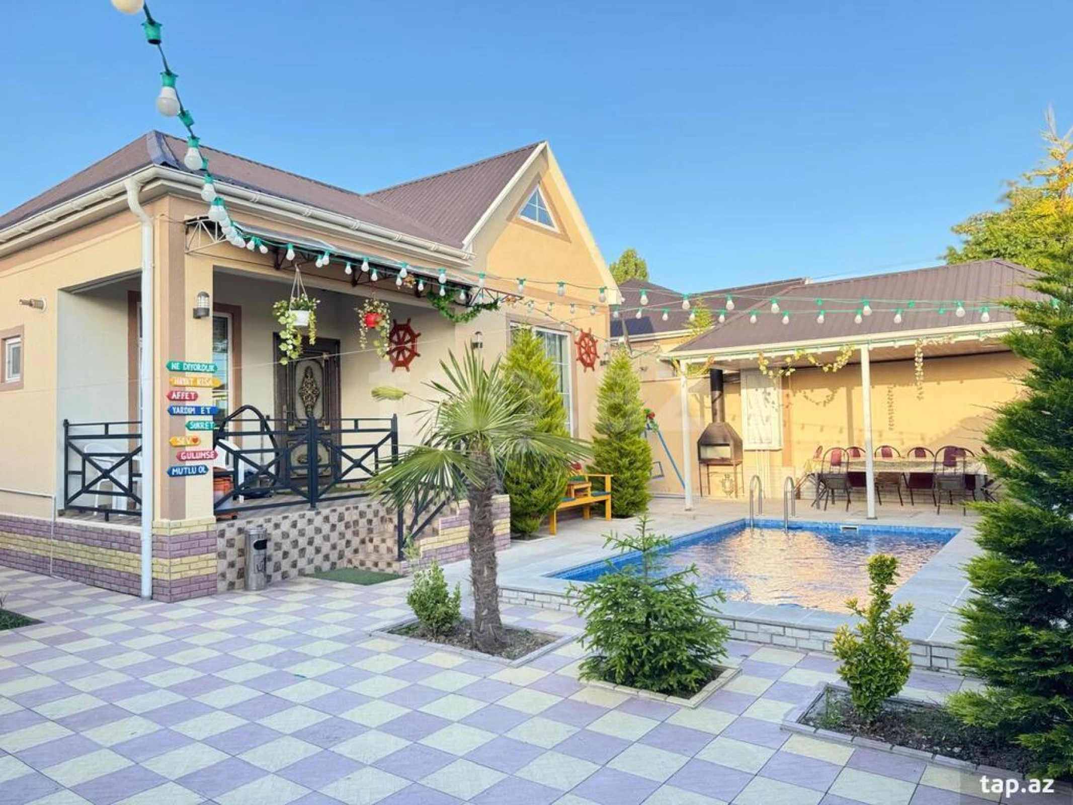 Kirayə verilir 3 otaqlı həyət evi