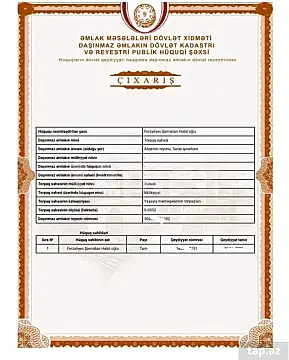 Satılır torpaq sahəsi