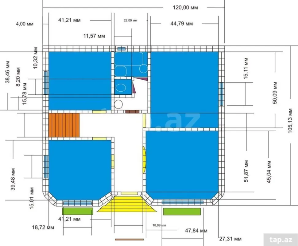 Satılır 4 otaqlı həyət evi