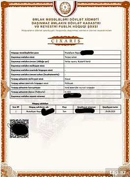 Satılır torpaq sahəsi