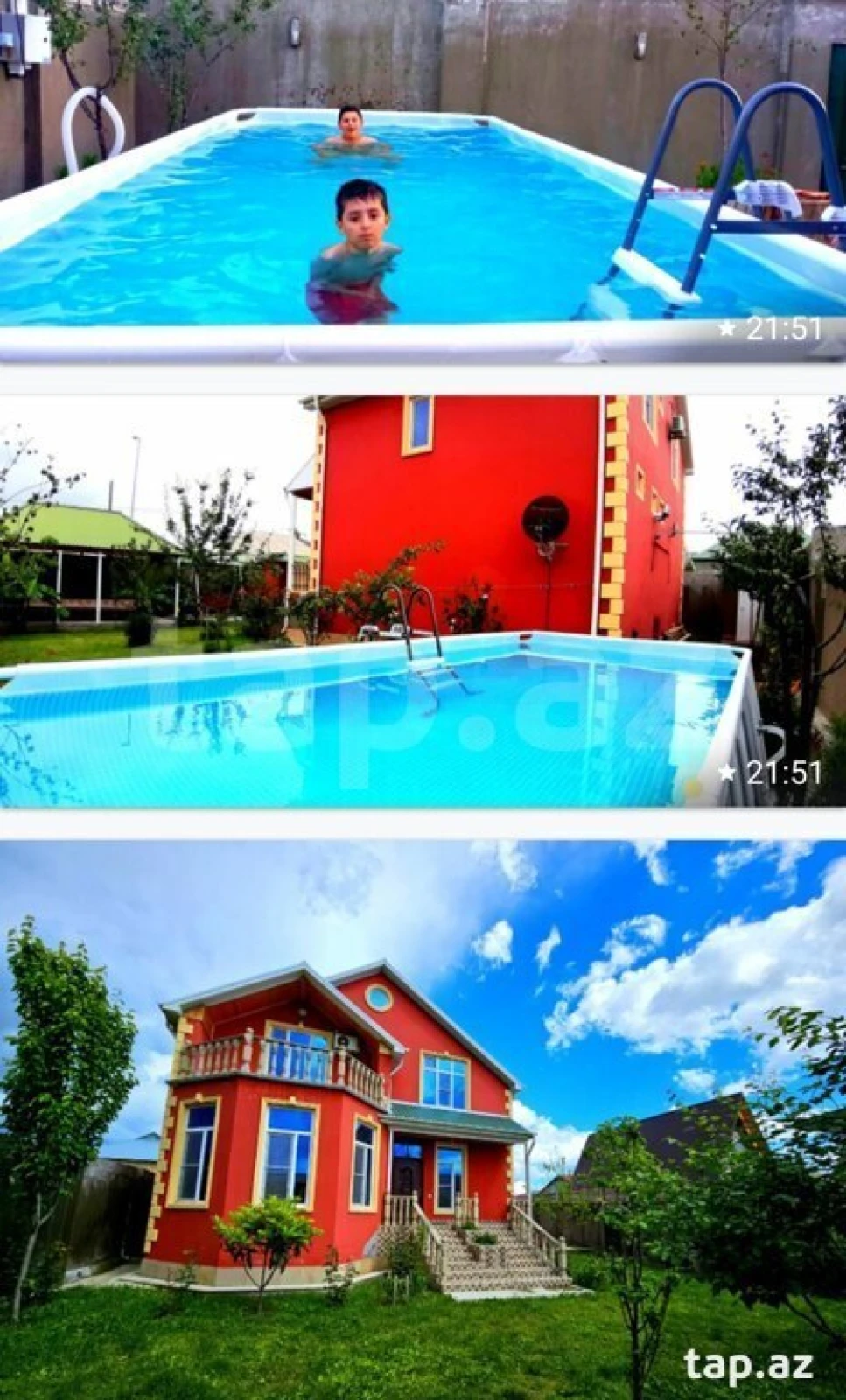 Kirayə verilir 5 otaqlı həyət evi