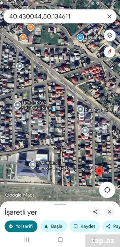 Satılır torpaq sahəsi