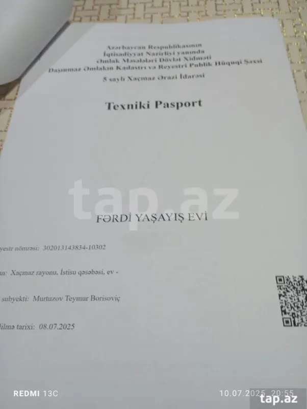 Satılır 3 otaqlı həyət evi