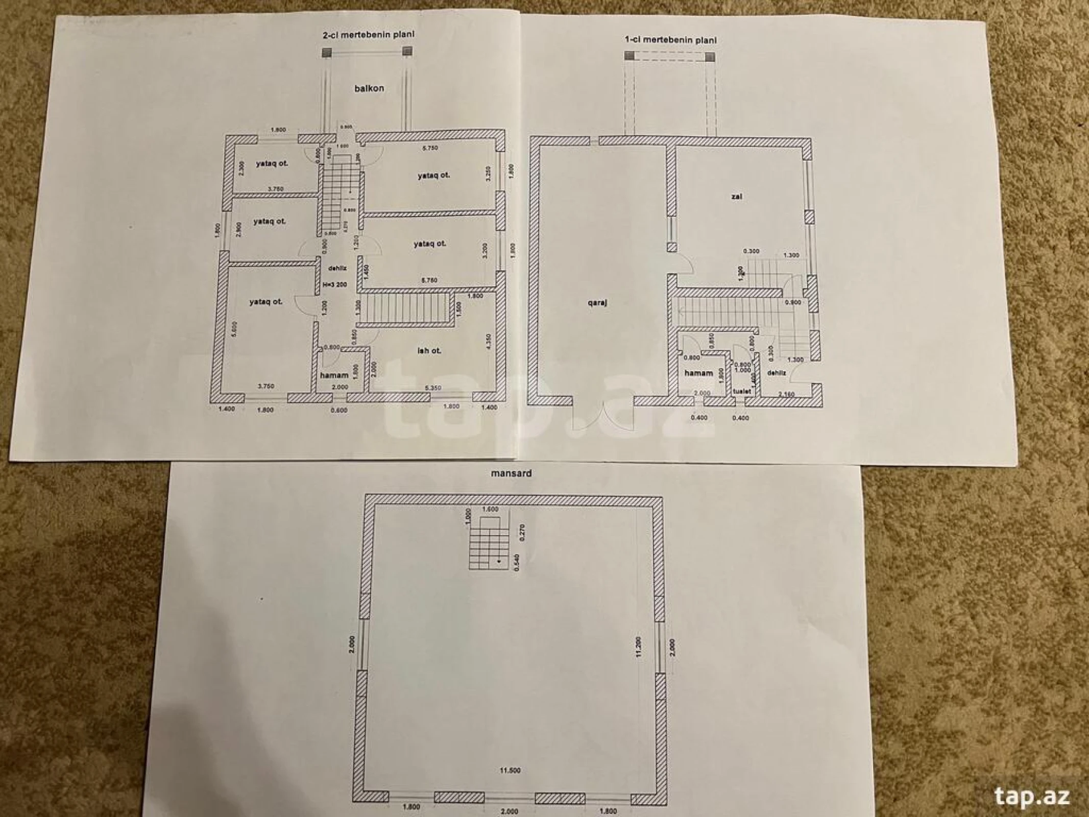 Satılır 8 otaqlı həyət evi