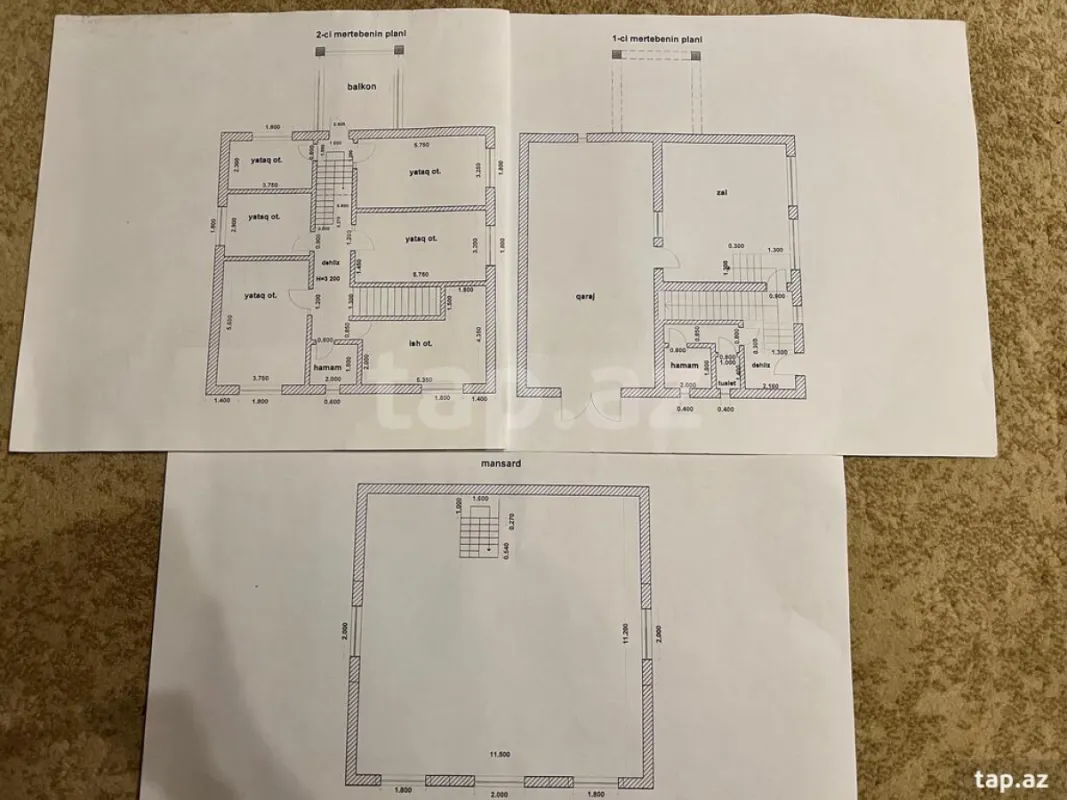 Satılır 8 otaqlı həyət evi