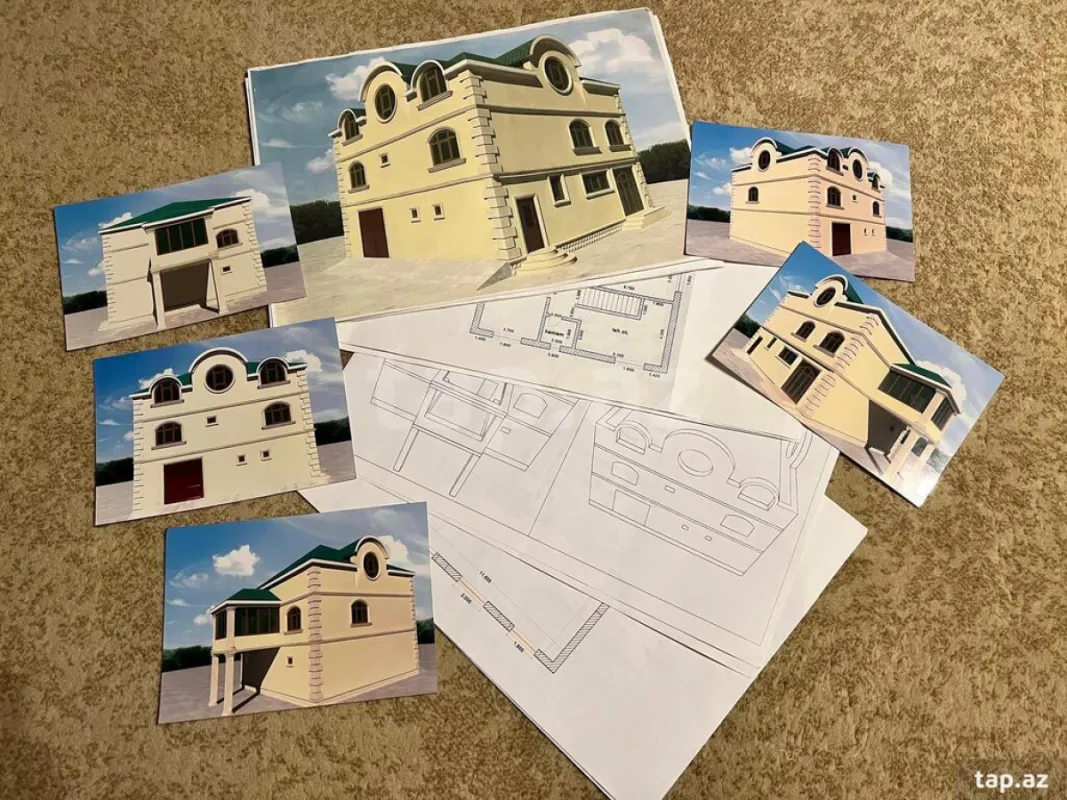 Satılır 8 otaqlı həyət evi