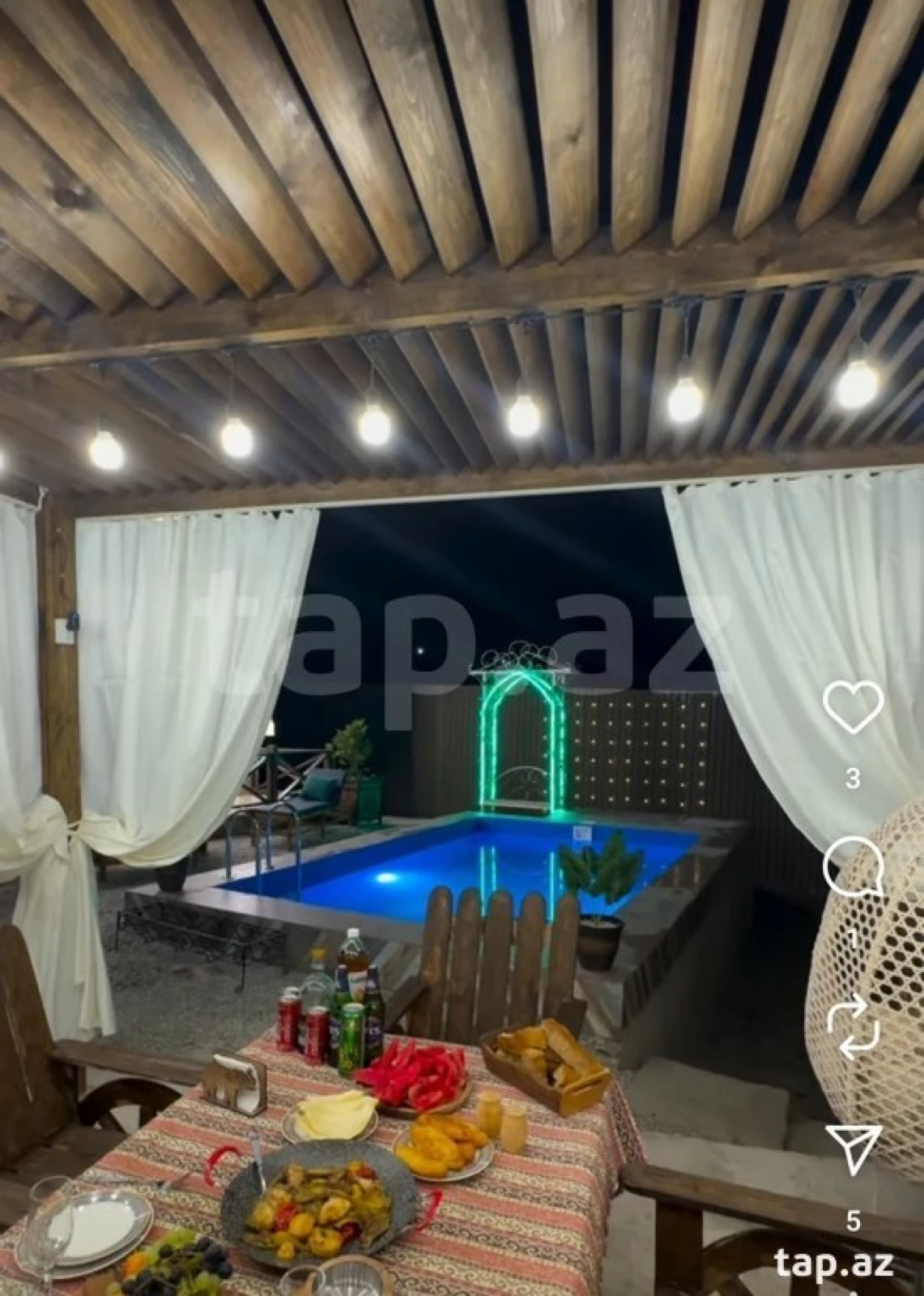 Kirayə verilir 3 otaqlı həyət evi