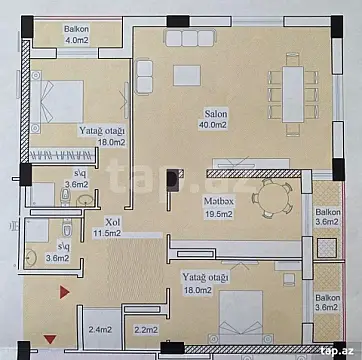 Satılır 3 otaqlı yeni tikili 130 m²