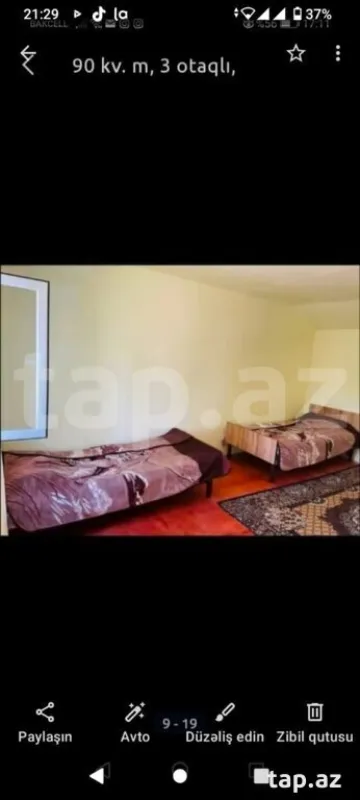 Kirayə verilir 3 otaqlı həyət evi 90 m²