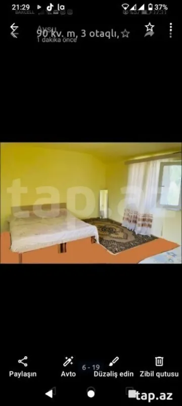 Kirayə verilir 3 otaqlı həyət evi 90 m²