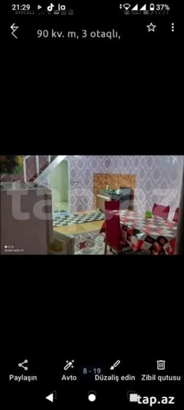 Kirayə verilir 3 otaqlı həyət evi 90 m²