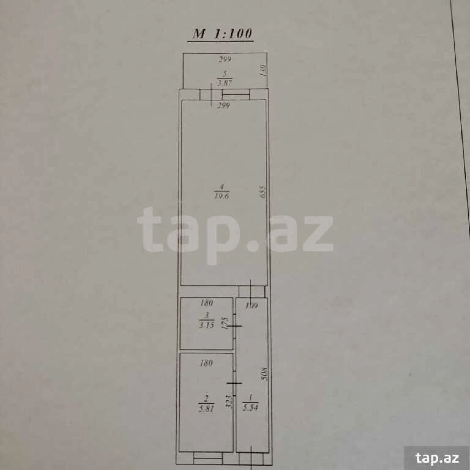 Satılır 1 otaqlı mənzil 35.25 m²
