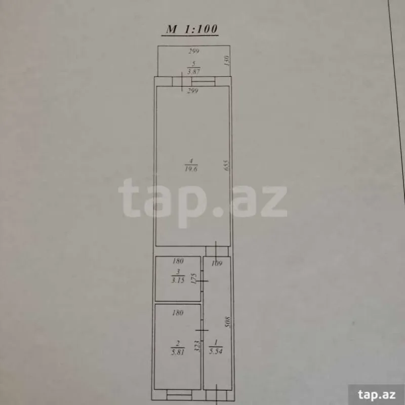 Satılır 1 otaqlı mənzil 35.25 m²